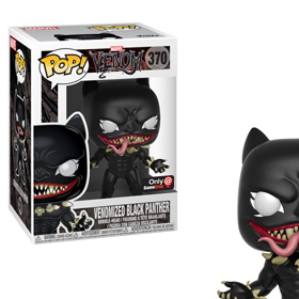 Funko Pop! - Marvel Venom - Venomized Black Panther 370, Only @ Game Stop